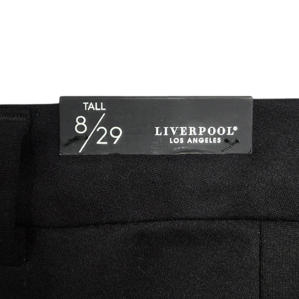 Liverpool Kelsey Trouser Womens 8 Tall Black Mid Rise Slim Leg Pants - Picture 8 of 12